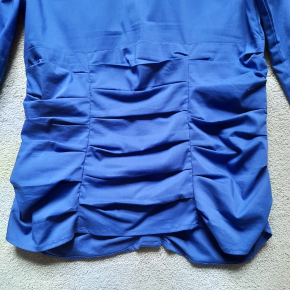 Dynamite royal purple ruched blouse - Picture 4 of 4